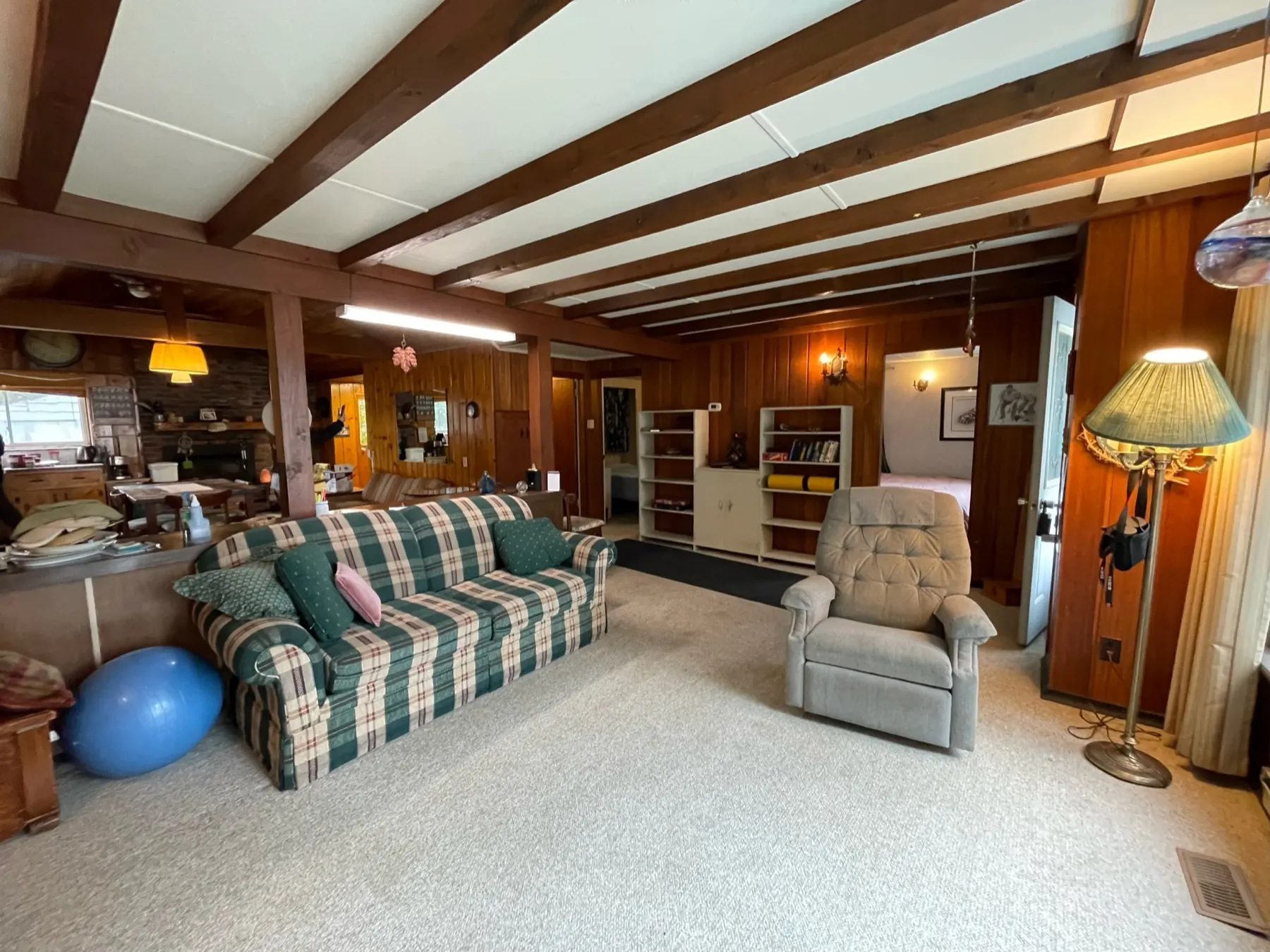 Haliburton Cottage, living room before the renovation